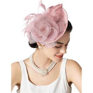 Elegant Pink Fascinator Hat